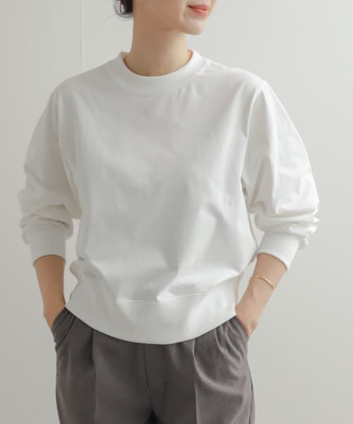 ＊＊URBAN RESEARCH DOORS / アーバンリサーチ ドアーズ Tシャツ | UNIFY　スウェットライクプルオーバー（WHITE）