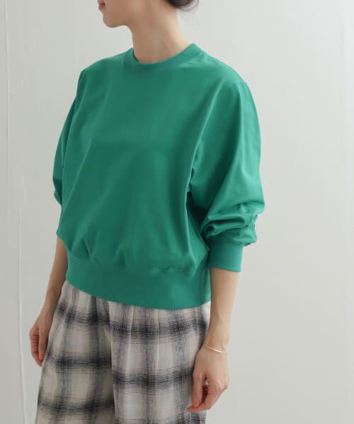 ＊＊URBAN RESEARCH DOORS / アーバンリサーチ ドアーズ Tシャツ | UNIFY　スウェットライクプルオーバー（GREEN）