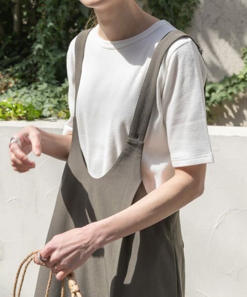 ＊＊URBAN RESEARCH DOORS / アーバンリサーチ ドアーズ Tシャツ | FORK&SPOON　ワッフルジャガードTシャツ（OFF）