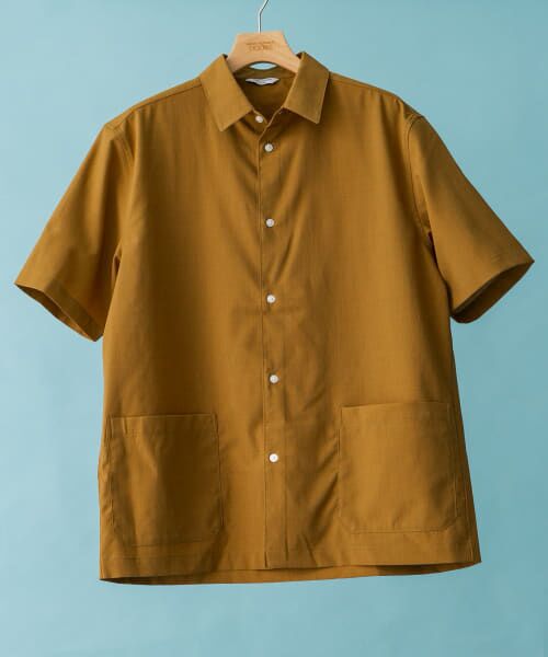 ＊＊URBAN RESEARCH DOORS / アーバンリサーチ ドアーズ シャツ・ブラウス | 『UR TECH DRYLUXE』『イージーケア/速乾』レギュラーカラーシャツ（COYOTE）