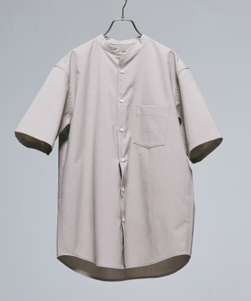 新品タグ付◆ 『UR TECH』バンドカラーシャツ　アーバンリサーチ　DOORS セール】『再入荷』『UR TECH』バンドカラーシャツ（Tシャツ