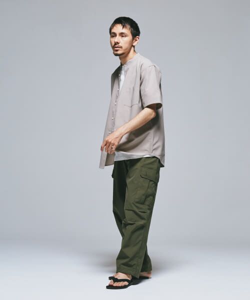 新品タグ付◆ 『UR TECH』バンドカラーシャツ　アーバンリサーチ　DOORS セール】『再入荷』『UR TECH』バンドカラーシャツ（Tシャツ
