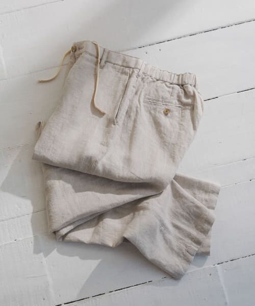 ＊＊URBAN RESEARCH DOORS / アーバンリサーチ ドアーズ その他パンツ | ツイルリネン イージートラウザー（ECRU）