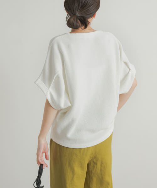 ＊＊URBAN RESEARCH DOORS / アーバンリサーチ ドアーズ Tシャツ | ヨコアゼタックプルオーバー（OFF WHITE）