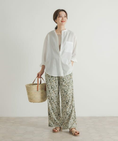 タグ付き『UR TECH』バンドカラーシャツ　ベージュ URBAN RESEARCH｜『UR TECH』バンドカラーシャツ | Rakuten
