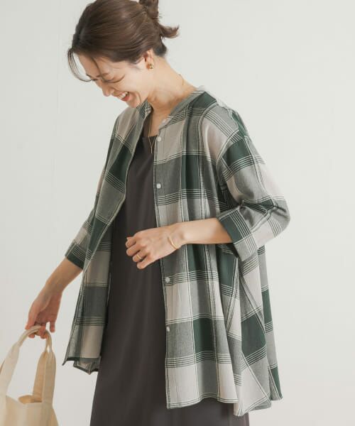 最終！Yori イッピーチェック　フレア　ブラウス イッピーチェックフレアブラウス | all item| yori