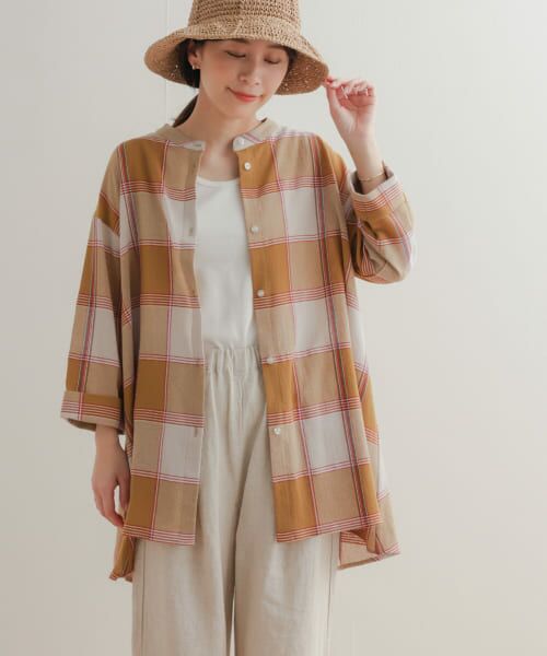最終！Yori イッピーチェック　フレア　ブラウス イッピーチェックフレアブラウス | all item| yori