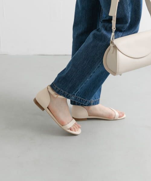 ＊＊URBAN RESEARCH DOORS / アーバンリサーチ ドアーズ サンダル | アンクルストラップサンダル（IVORY）