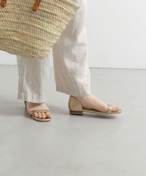 ＊＊URBAN RESEARCH DOORS / アーバンリサーチ ドアーズ サンダル | アンクルストラップサンダル（GOLD）