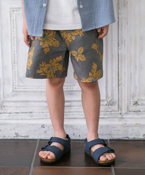 ＊＊URBAN RESEARCH DOORS / アーバンリサーチ ドアーズ パンツ | リップストップショーツ(KIDS)（CHARCOAL）