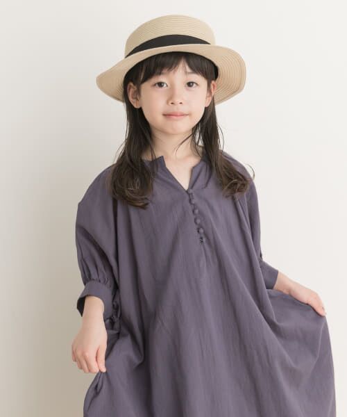 ＊＊URBAN RESEARCH DOORS / アーバンリサーチ ドアーズ 服飾雑貨 | ポリブレードカンカン帽(KIDS)（BLACK）