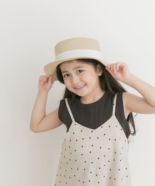 Tour ベージュアンティークカンカン帽 カンカン帽の通販 | iichi 日々の暮らしを心地よくする