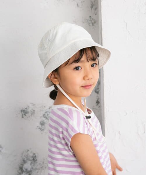 ＊＊URBAN RESEARCH DOORS / アーバンリサーチ ドアーズ 服飾雑貨 | 撥水タフタバケットハット(KIDS)（WHITE）