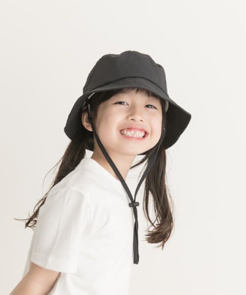 ＊＊URBAN RESEARCH DOORS / アーバンリサーチ ドアーズ 服飾雑貨 | 撥水タフタバケットハット(KIDS)（BLACK）