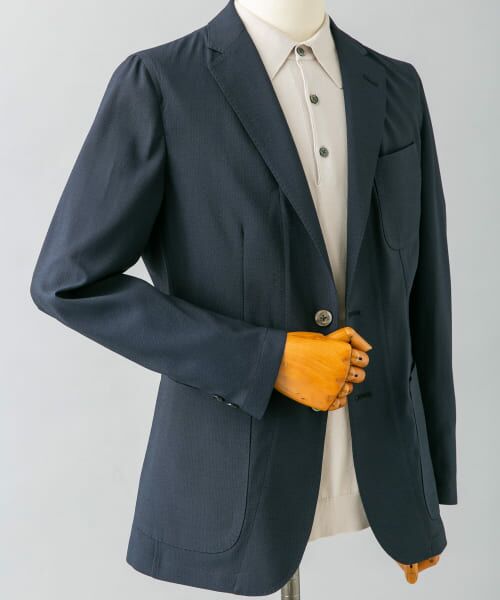 h*1様 LIFE STYLE TAILOR シアサッカー イージージャケット セール】 『吸水速乾』『イージーケア』LIFE STYLE TAILOR シア