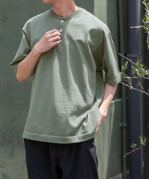 セール】 FORK&SPOON ヘンリーネックニットTシャツ （ニット