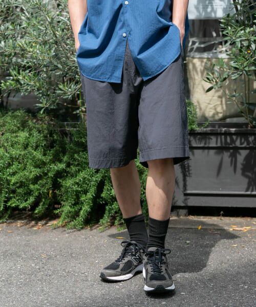 ＊＊URBAN RESEARCH DOORS / アーバンリサーチ ドアーズ ショート・ハーフ・半端丈パンツ | FORK&SPOON　撥水イージーショートパンツ（INKBLACK）