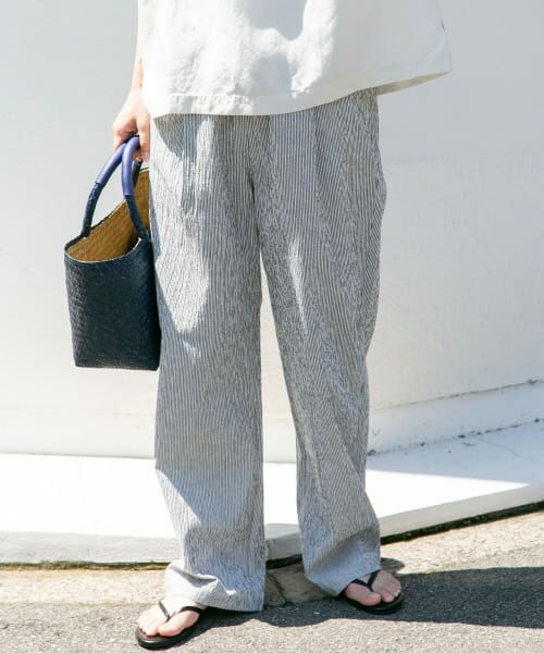 ＊＊URBAN RESEARCH DOORS / アーバンリサーチ ドアーズ その他パンツ | FORK&SPOON　サッカーイージーパンツ（STRIPE）