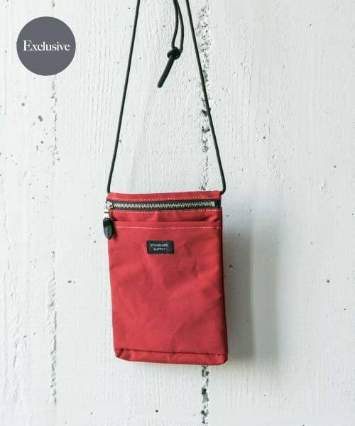 ＊＊URBAN RESEARCH DOORS / アーバンリサーチ ドアーズ バッグ | 『別注』STANDARD SUPPLY×DOORS　SLING PURSE M/L（RED）
