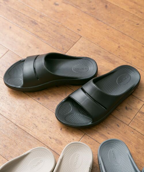 ＊＊URBAN RESEARCH DOORS / アーバンリサーチ ドアーズ サンダル | OOFOS　Ooahh（Black）