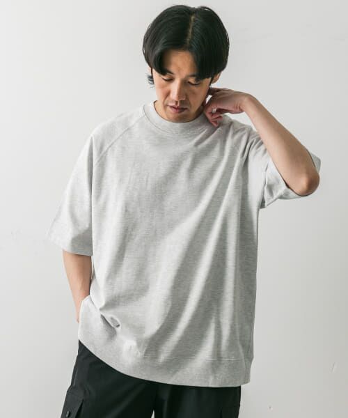＊＊URBAN RESEARCH DOORS / アーバンリサーチ ドアーズ Tシャツ | USAコットン オーバーサイズ Tシャツ（MIX WHITE）