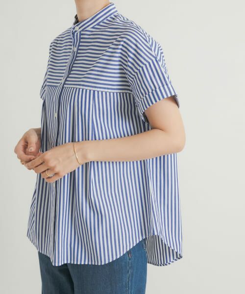 ストライプロールアップタックシャツ 楽天市場】【SALE／30%OFF】ストライプロールアップタックシャツ