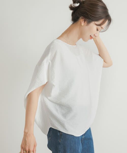 タグ付新品　アーバンリサーチドアーズ　コクーンシルエットブラウス　ピンク URBAN RESEARCH DOORS シャツ ブラウス コクーンシルエット