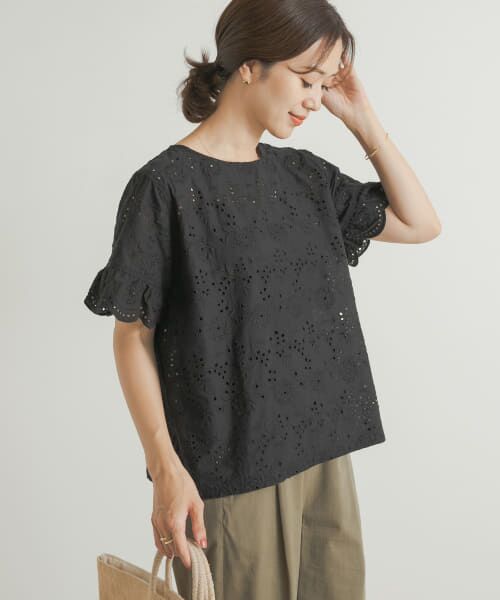 セール】 アイレットレースブラウス （シャツ・ブラウス