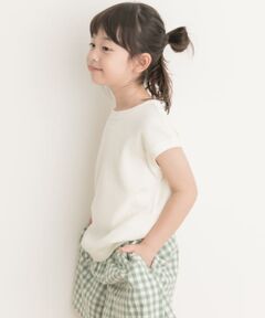変形ワッフルノースリーブプルオーバー(KIDS)
