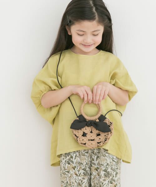 ＊＊URBAN RESEARCH DOORS / アーバンリサーチ ドアーズ 服飾雑貨 | リボンカゴポシェット(KIDS)（BLACK）