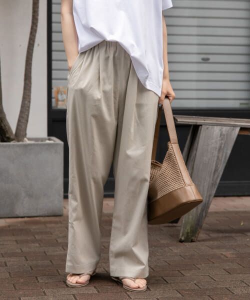 ＊＊URBAN RESEARCH DOORS / アーバンリサーチ ドアーズ その他パンツ | FORK&SPOON　リネンブレンドイージーパンツ（ECRU）