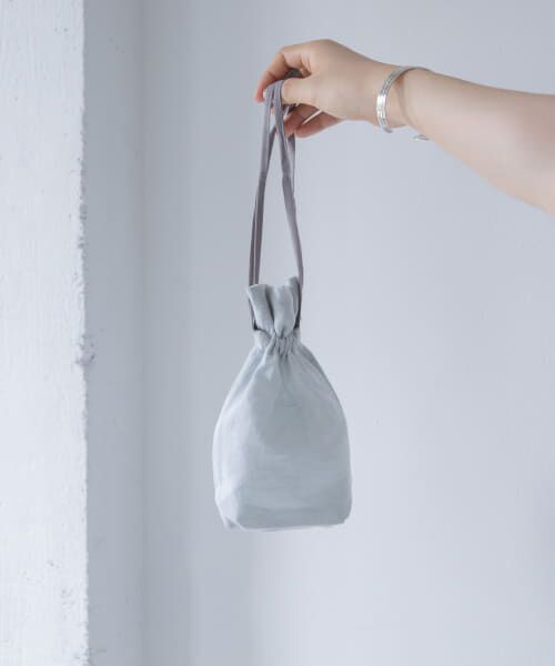 ＊＊URBAN RESEARCH DOORS / アーバンリサーチ ドアーズ その他雑貨 | 『WEB限定』『別注』miiThaaii×DOORS　バイカラーリネン巾着S（mint×gry）