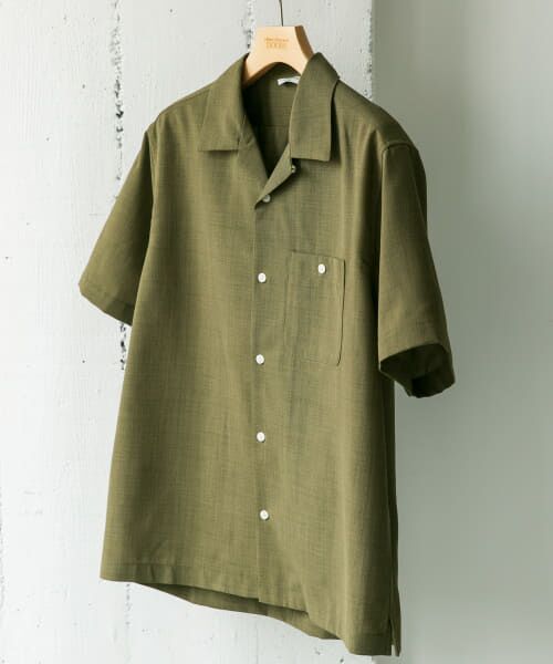 ＊＊URBAN RESEARCH DOORS / アーバンリサーチ ドアーズ シャツ・ブラウス | 『速乾』ドライタッチオープンカラーシャツ（KHAKI）