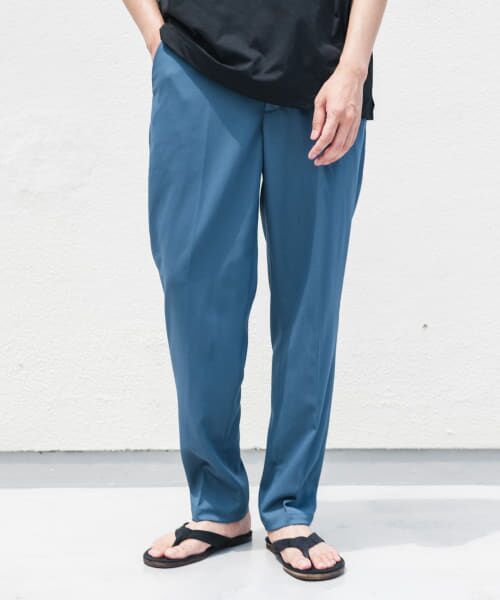 ＊＊URBAN RESEARCH DOORS / アーバンリサーチ ドアーズ その他パンツ | TRツイルテーパードトラウザー（STEEL BLUE）