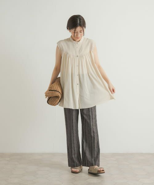 【新品】URBAN RESEARCH DOORSコットンボイルフレンチワンピース URBAN RESEARCH DOORS ワンピース コットンボイルギャザー