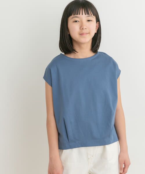 ＊＊URBAN RESEARCH DOORS / アーバンリサーチ ドアーズ トップス | 『親子リンク』フレンチタックプルオーバー(KIDS)（BLUE）