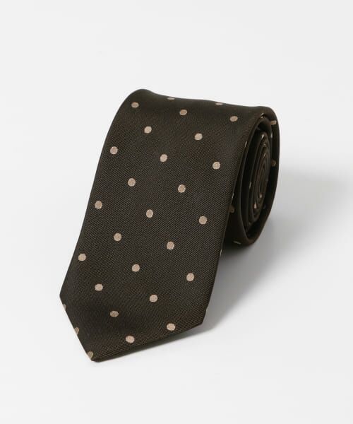 ＊＊URBAN RESEARCH DOORS / アーバンリサーチ ドアーズ ネクタイ | LIFE STYLE TAILOR　24AW国内タイドット1（02BROWN）
