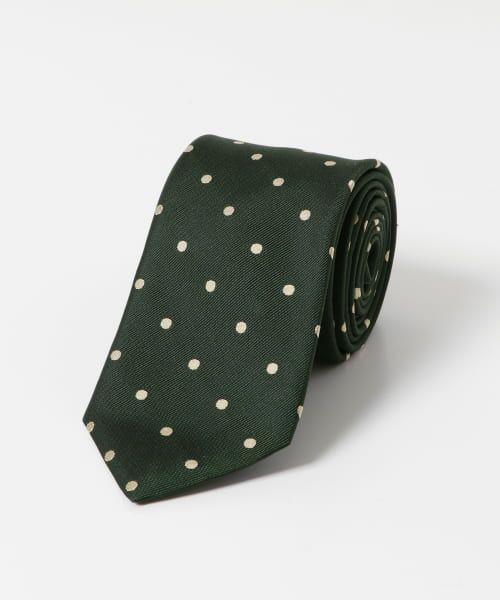 ＊＊URBAN RESEARCH DOORS / アーバンリサーチ ドアーズ ネクタイ | LIFE STYLE TAILOR　24AW国内タイドット1（03GREEN）