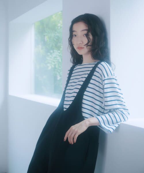 ＊＊URBAN RESEARCH DOORS / アーバンリサーチ ドアーズ Tシャツ | FORK&SPOON　ボートネックカットソー（OFFxBLU）