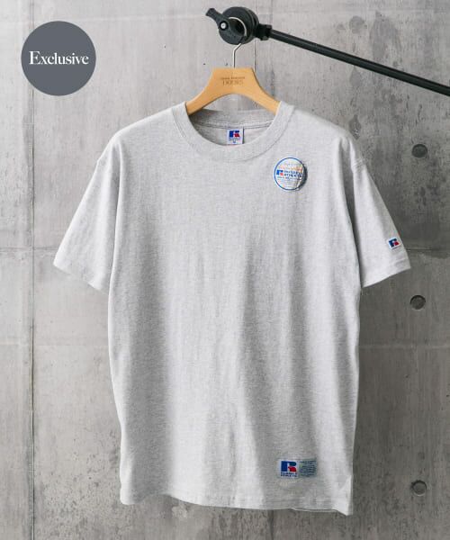＊＊URBAN RESEARCH DOORS / アーバンリサーチ ドアーズ Tシャツ | 『別注』RUSSELL ATHLETIC×DOORS　USA Cotton Basic Tee（ASH）