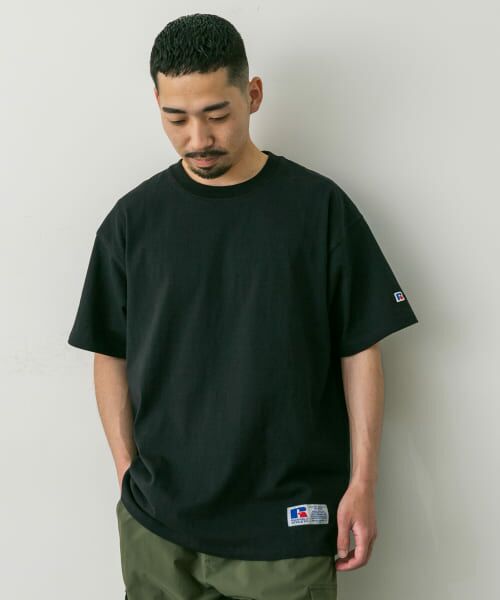 別注』RUSSELL ATHLETIC×DOORS USA Cotton Basic Tee （Tシャツ