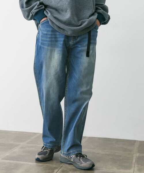 別注』Gramicci Mountain Wide Pants （デニムパンツ