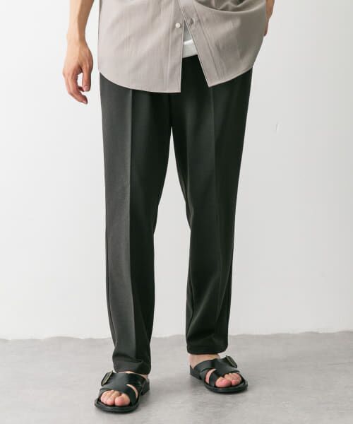＊＊URBAN RESEARCH DOORS / アーバンリサーチ ドアーズ その他パンツ | クイックドライ鹿の子イージートラウザー（CHARCOAL）