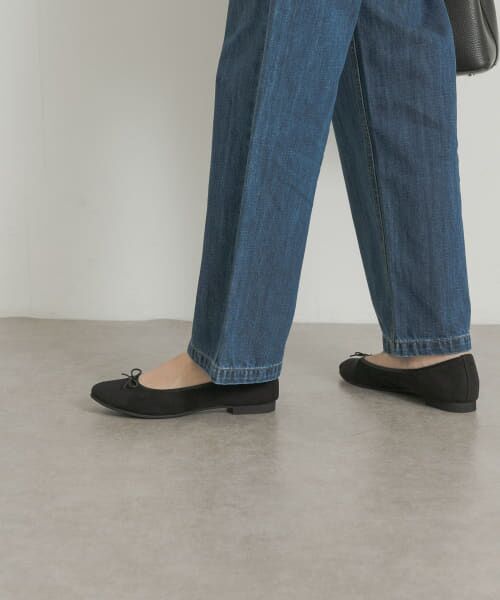 ＊＊URBAN RESEARCH DOORS / アーバンリサーチ ドアーズ バレエシューズ | やわらかスエードバレエシューズ（BLACK）