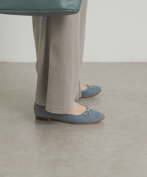 ＊＊URBAN RESEARCH DOORS / アーバンリサーチ ドアーズ バレエシューズ | やわらかスエードバレエシューズ（BLUE）