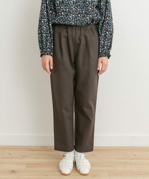 ＊＊URBAN RESEARCH DOORS / アーバンリサーチ ドアーズ パンツ | コットンタックイージーパンツ(KIDS)（CHARCOAL）