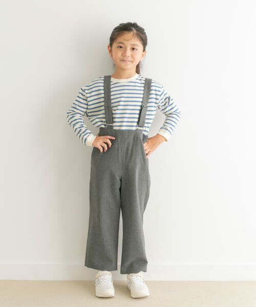 ＊＊URBAN RESEARCH DOORS / アーバンリサーチ ドアーズ ワンピース | 『親子リンク』『UR TECH DRYLUXE』サスペンダーパンツ(KIDS)（CHARCOAL）