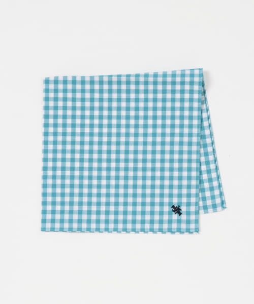 ＊＊URBAN RESEARCH DOORS / アーバンリサーチ ドアーズ ハンカチ | LIFE STYLE TAILOR　チェック柄コットンハンカチ（BLUE）