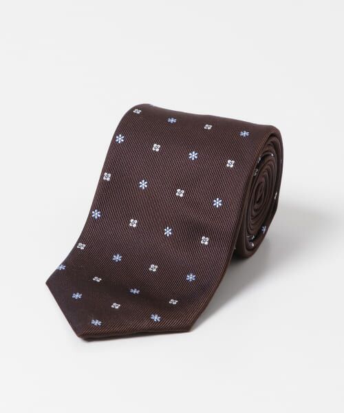 ＊＊URBAN RESEARCH DOORS / アーバンリサーチ ドアーズ ネクタイ | LIFE STYLE TAILOR　24AW国内タイ小紋2（02BROWN）