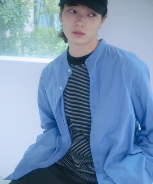 ＊＊URBAN RESEARCH DOORS / アーバンリサーチ ドアーズ シャツ・ブラウス | FORK&SPOON　ブロードバンドカラーシャツ（SAX）